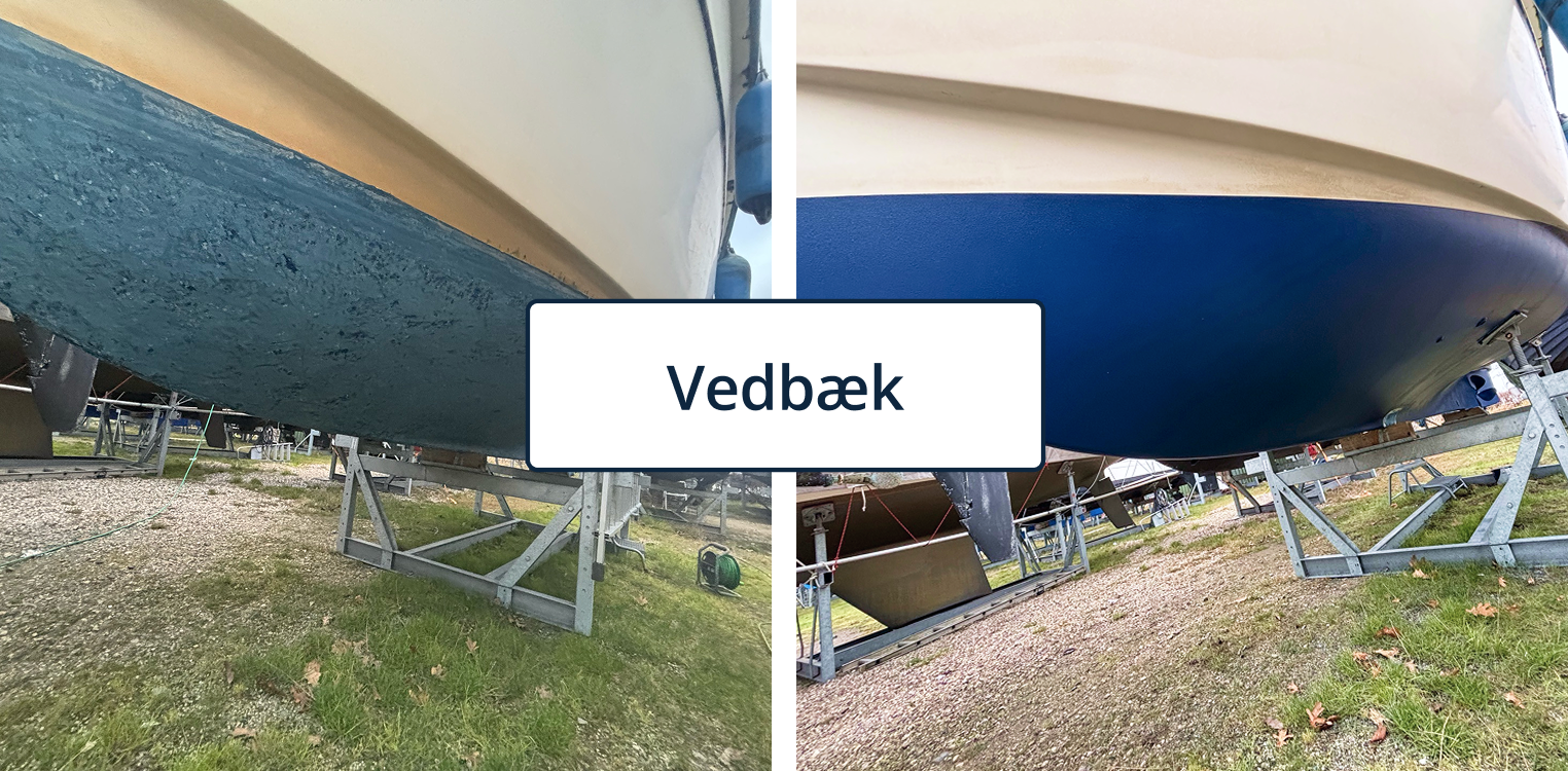 Bundbehandling af båd i Vedbæk