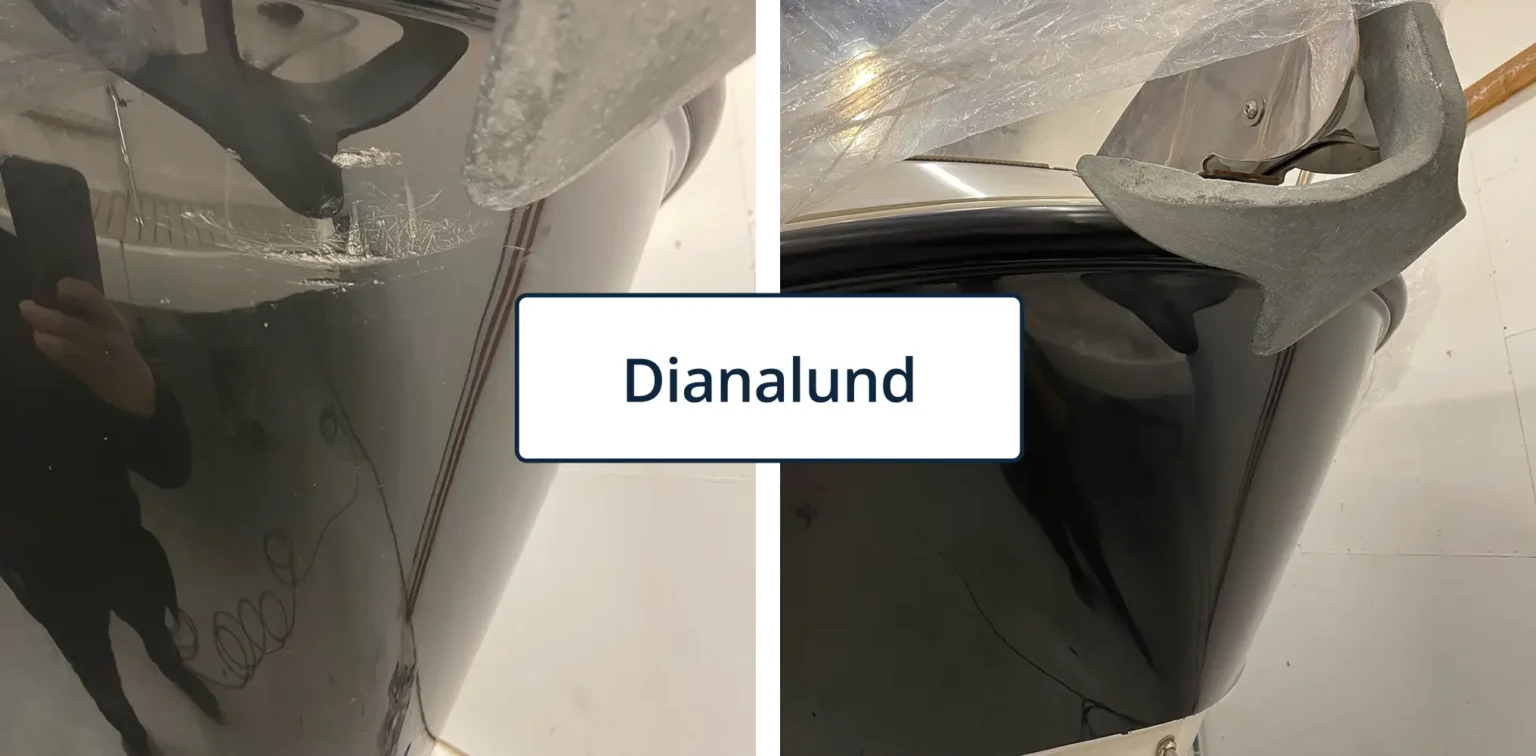 Reparation af båd i Dianalund